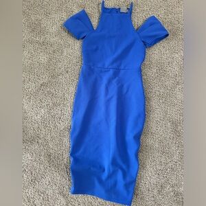 Blue/Periwinkle off the shoulder dress - size Small